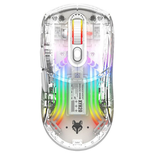 Luminous Wireless See Through Transparent Bluetooth RGB Gaming Mouse