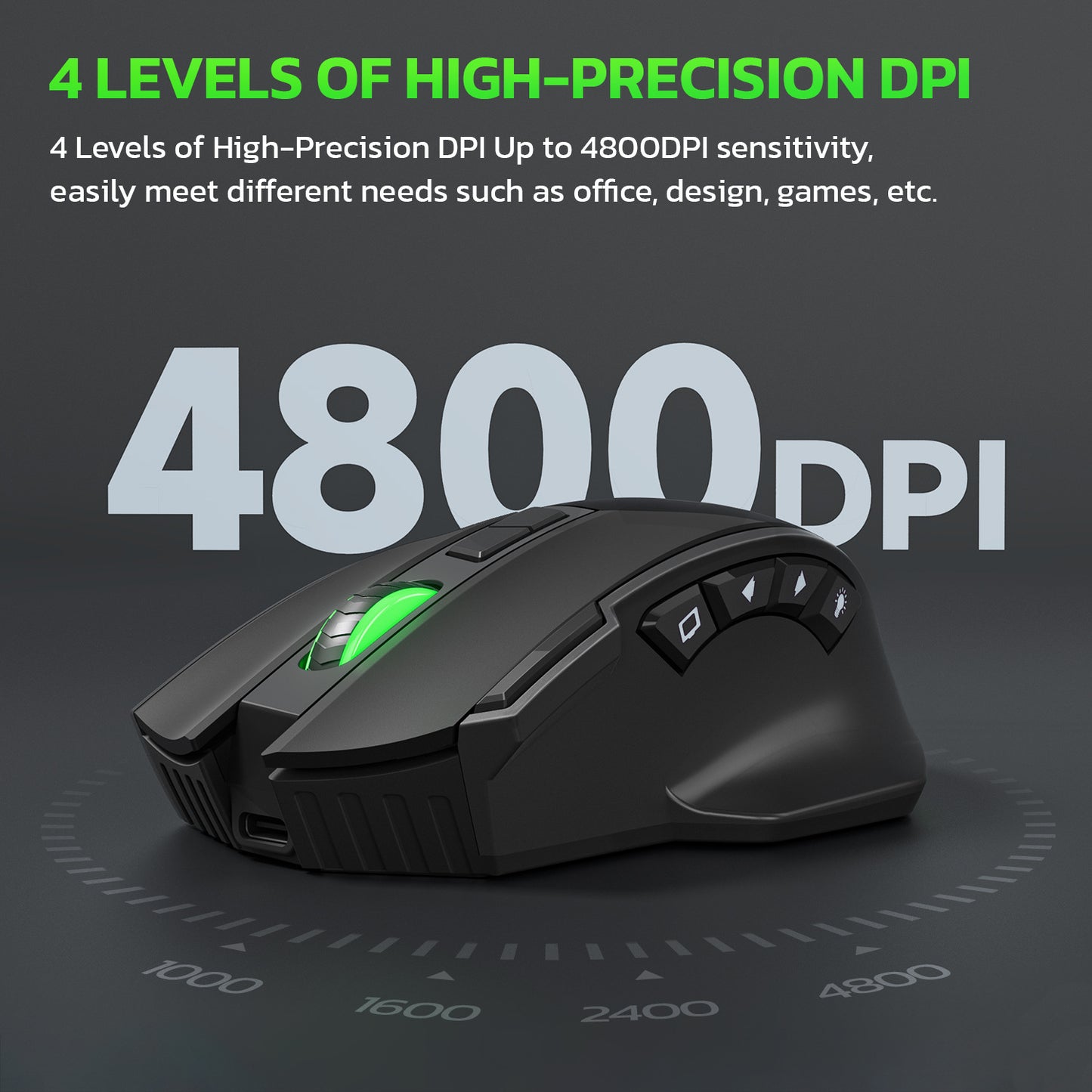 Wireless Charging Bluetooth Dual-Mode Gaming Mouse