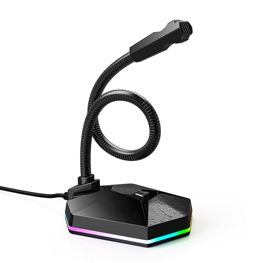 RGB Luminous USB Microphone for Voice Chat