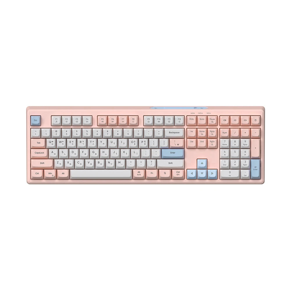Pink USB C Membrane Keyboard For Office And Gaming