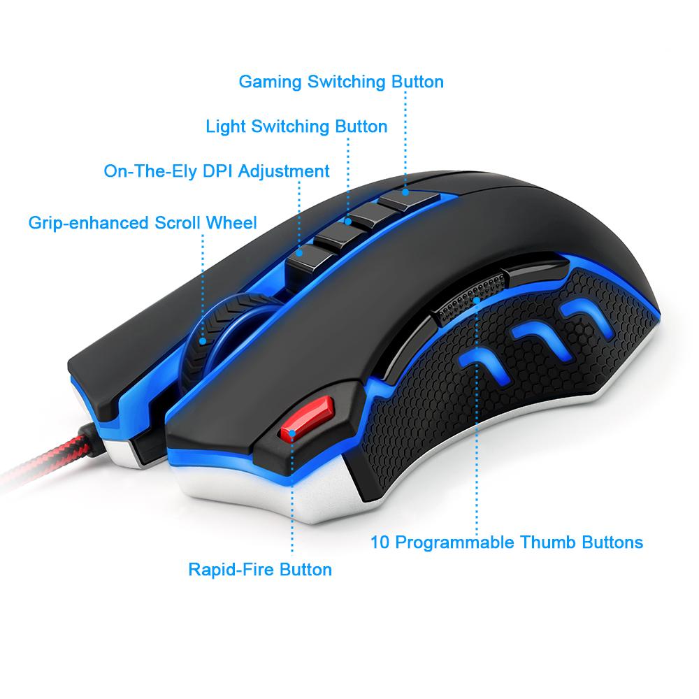 High-Precision 24000 DPI Gaming Mouse with Programmable Buttons