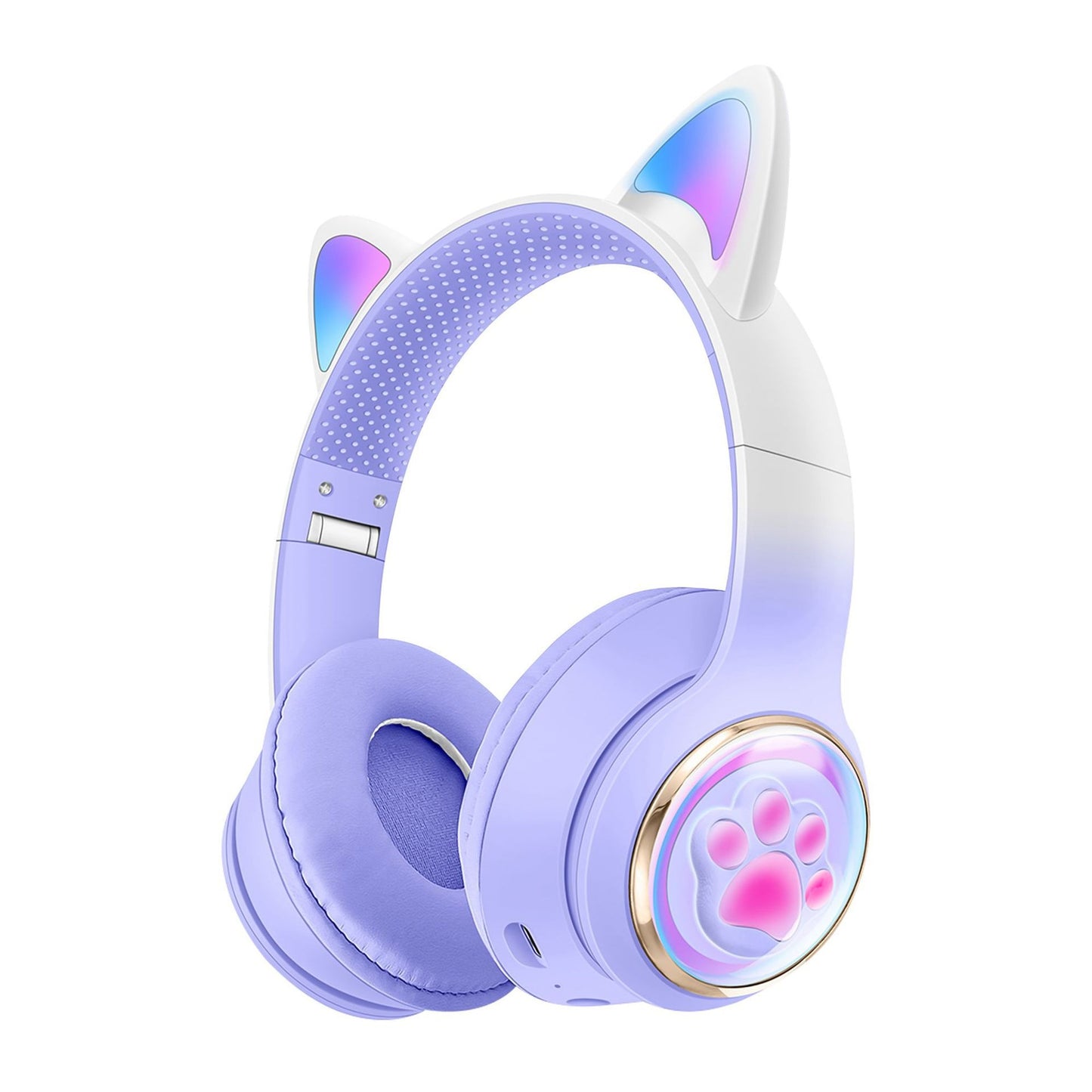 Luminous Head Mounted Bluetooth Cat Ear Earphones
