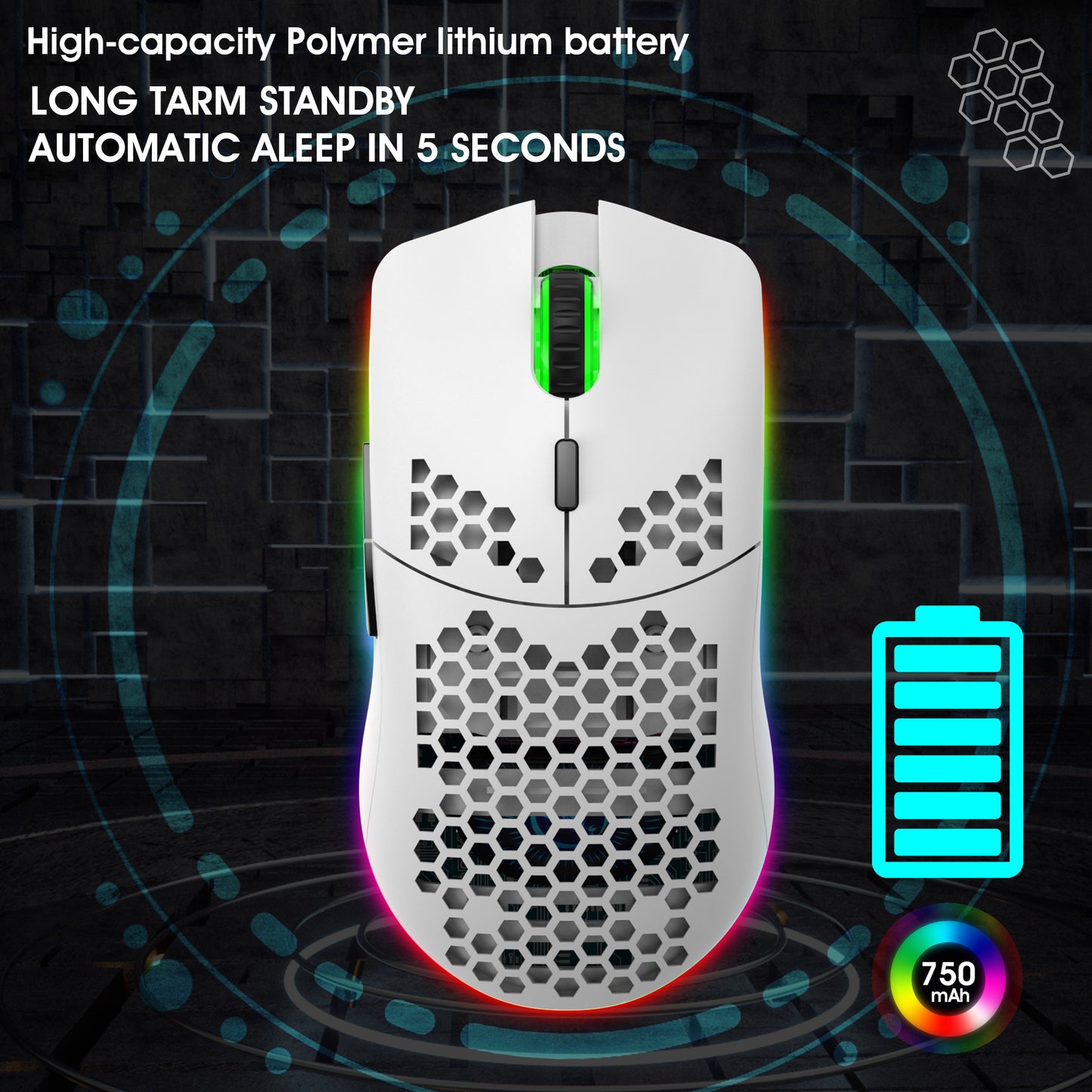 Lightweight RGB Wireless Gaming Mouse