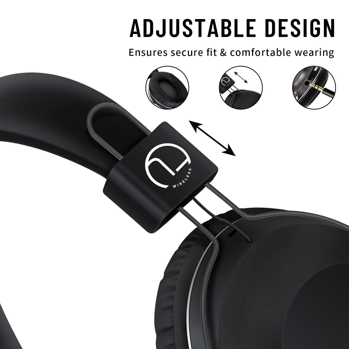 Wireless Bluetooth Headset with Long Battery Life