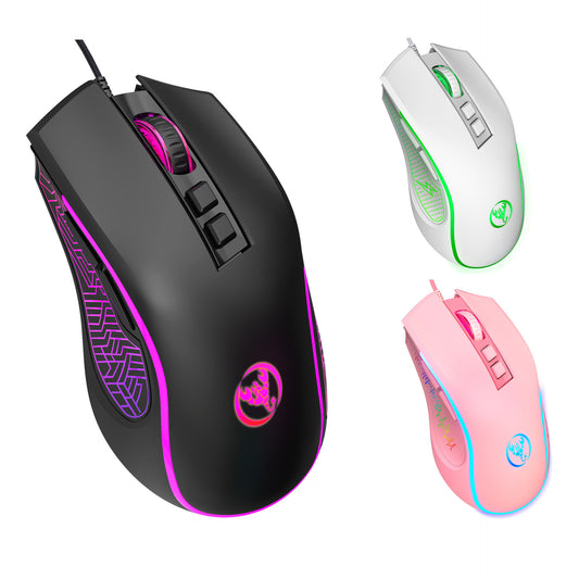 Colorful Wired Gaming Mouse - Adjustable 3600DPI