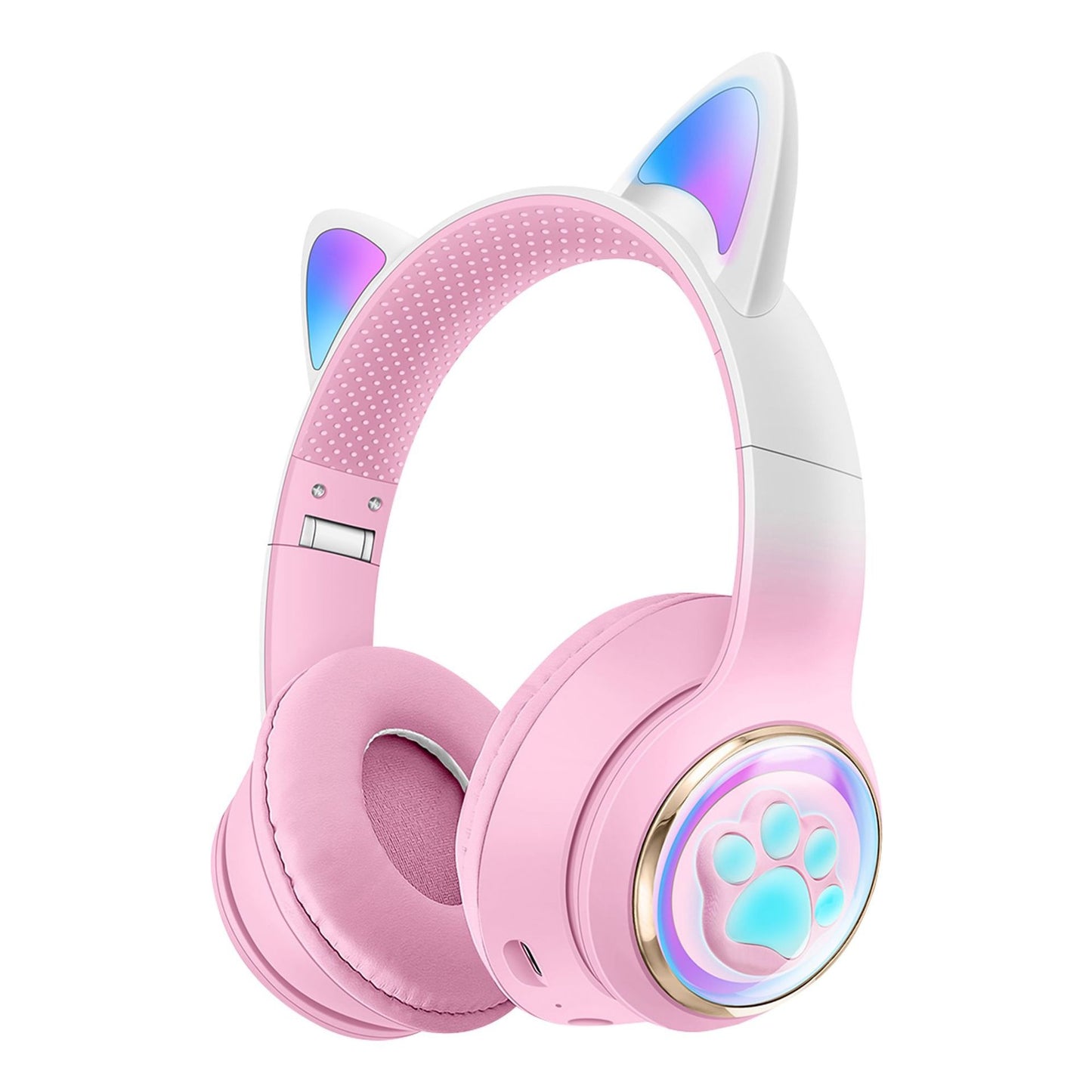 Luminous Head Mounted Bluetooth Cat Ear Earphones