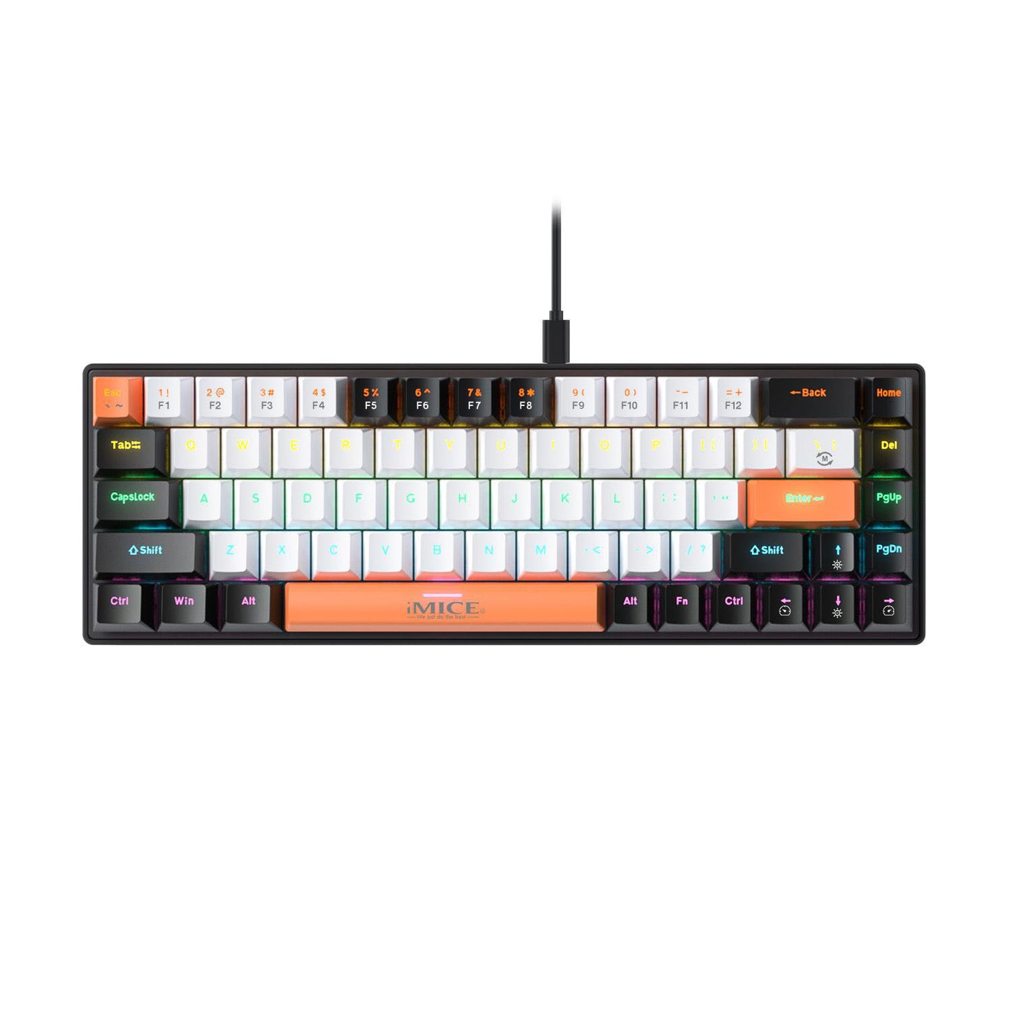 Mechanical Keyboard TYPE-C USB Wired - Green, Red, Tea, Black Axis