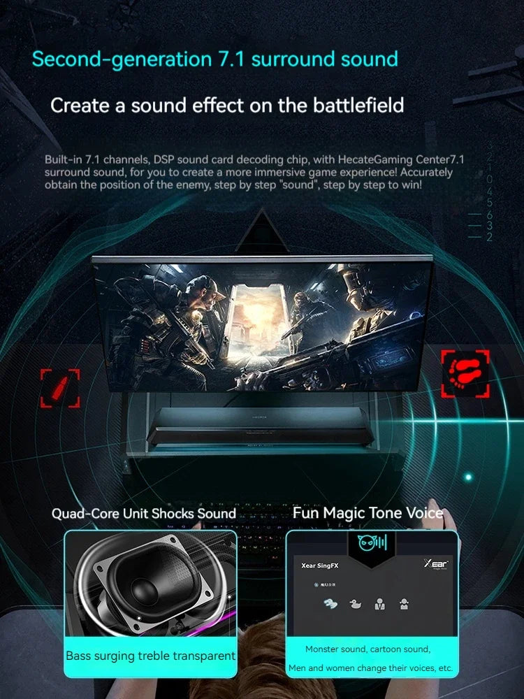 Gaming Loudspeaker and Microphone Box - Wired Bluetooth