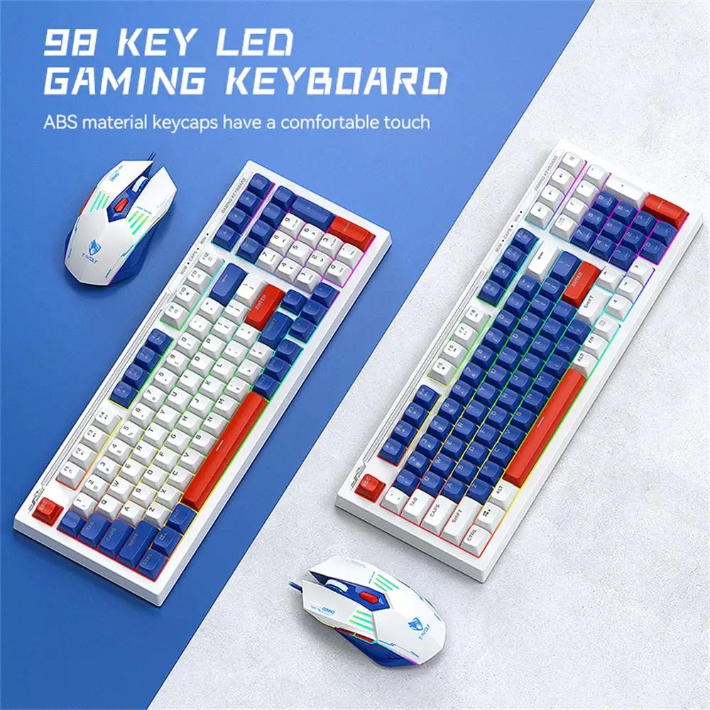 Mechanical Gaming Keyboard and Mouse Set - Wired