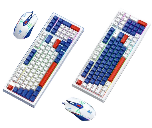 Mechanical Gaming Keyboard and Mouse Set - Wired