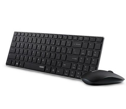 Ultra Thin Metal Wireless Keyboard And Mouse Combo For PC