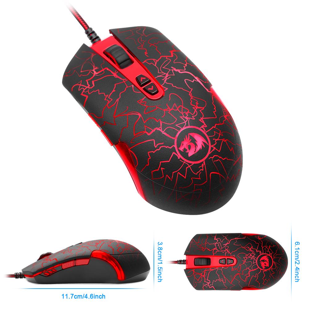 6400DPI Gaming Mouse - 7 Programmable Buttons