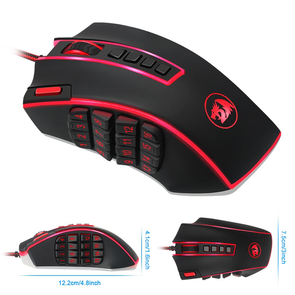 Ergonomic 16400 DPI Programmable USB Gaming Mouse