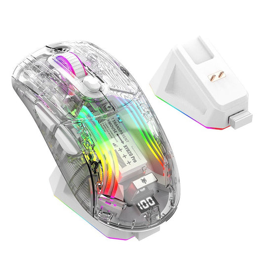 Luminous Wireless Bluetooth Transparent Gaming Mouse