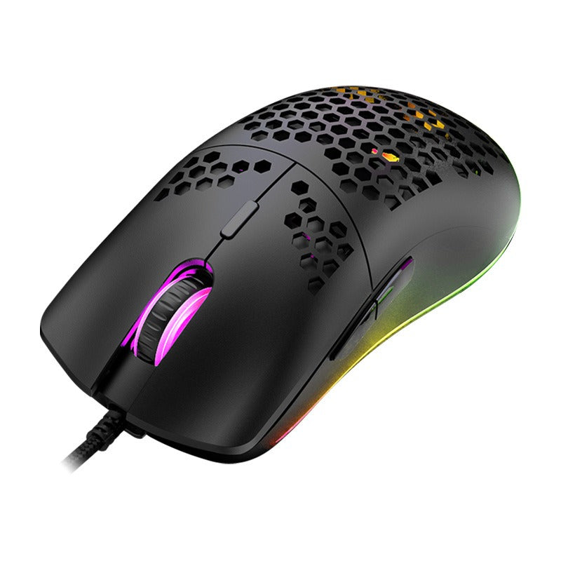 Wired Gaming Mouse with RGB Lighting and Macro Programming - 6 Keys