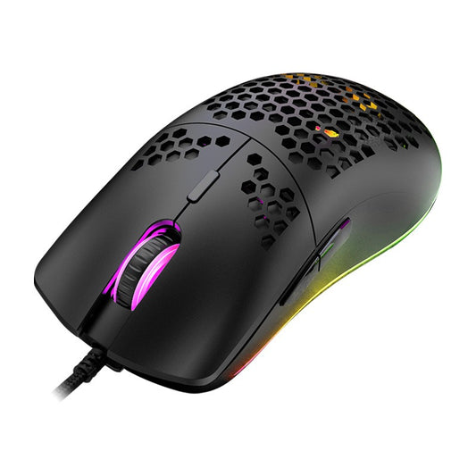 Wired Gaming Mouse with RGB Lighting and Macro Programming - 6 Keys
