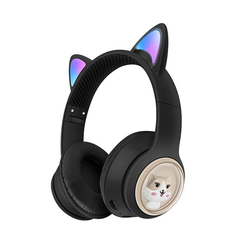 Light-Emitting Cat's Ears Bluetooth Headset