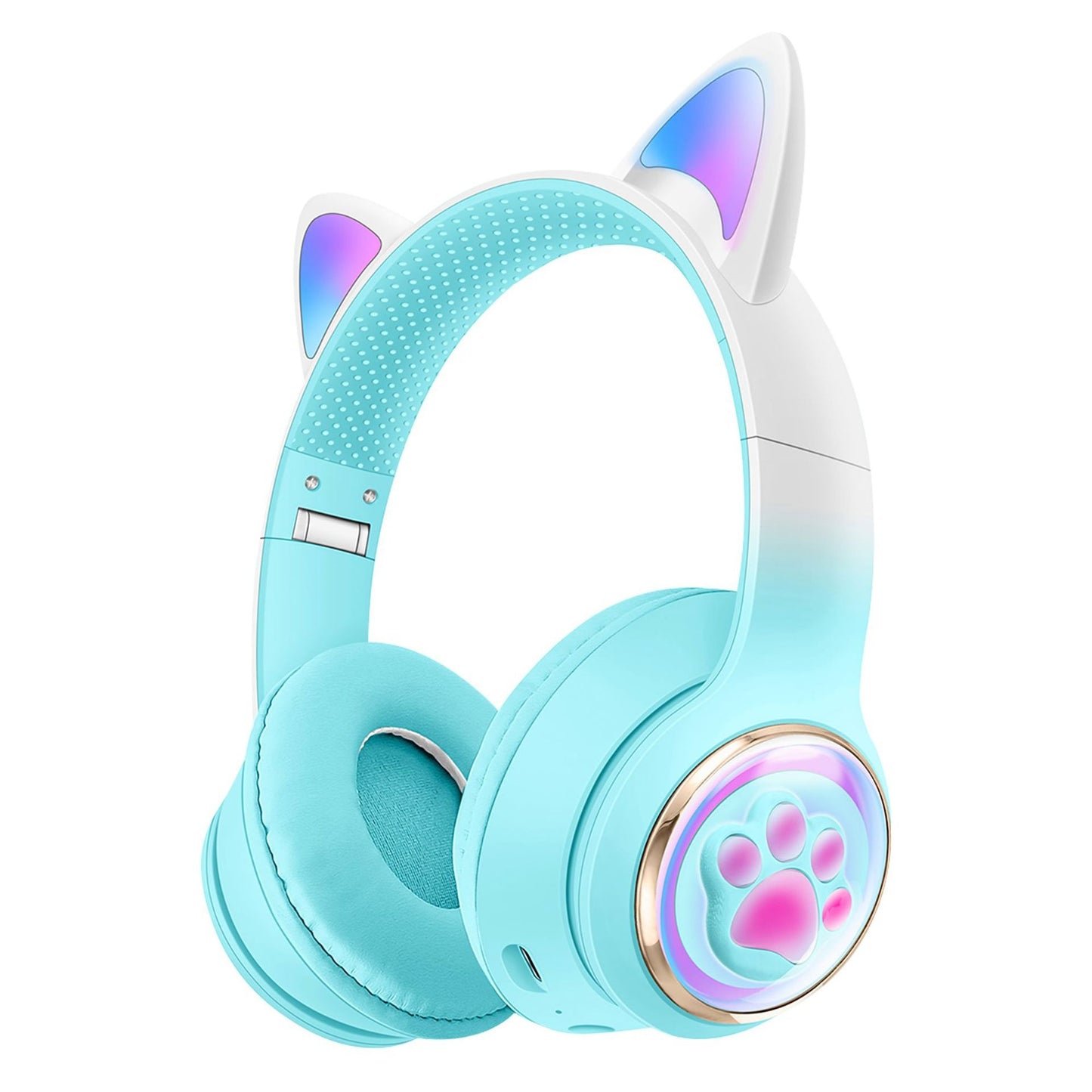 Luminous Head Mounted Bluetooth Cat Ear Earphones