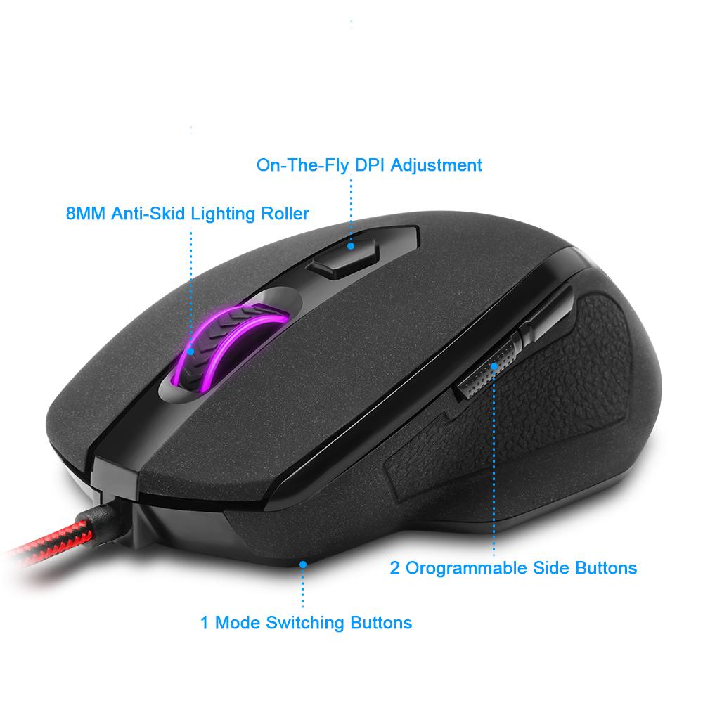 Ergonomic 10000 DPI USB Gaming Mouse