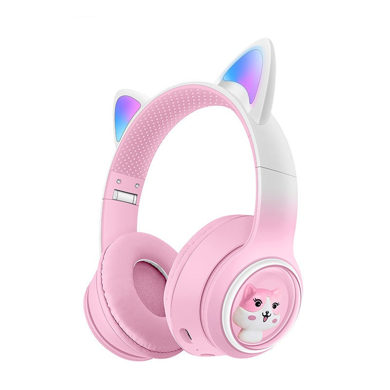 Light-Emitting Cat's Ears Bluetooth Headset