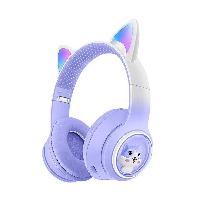 Light-Emitting Cat's Ears Bluetooth Headset