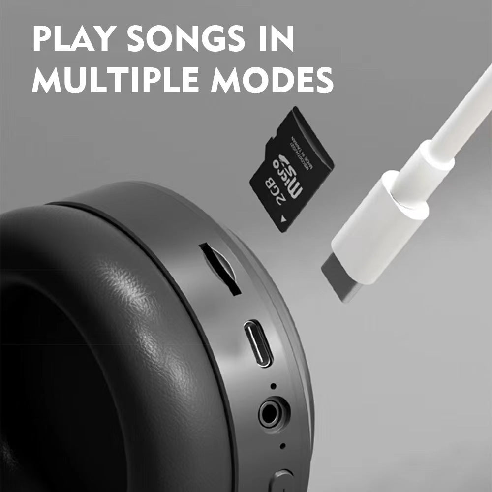 Head Mounted Wireless Bluetooth Earphones for Gaming