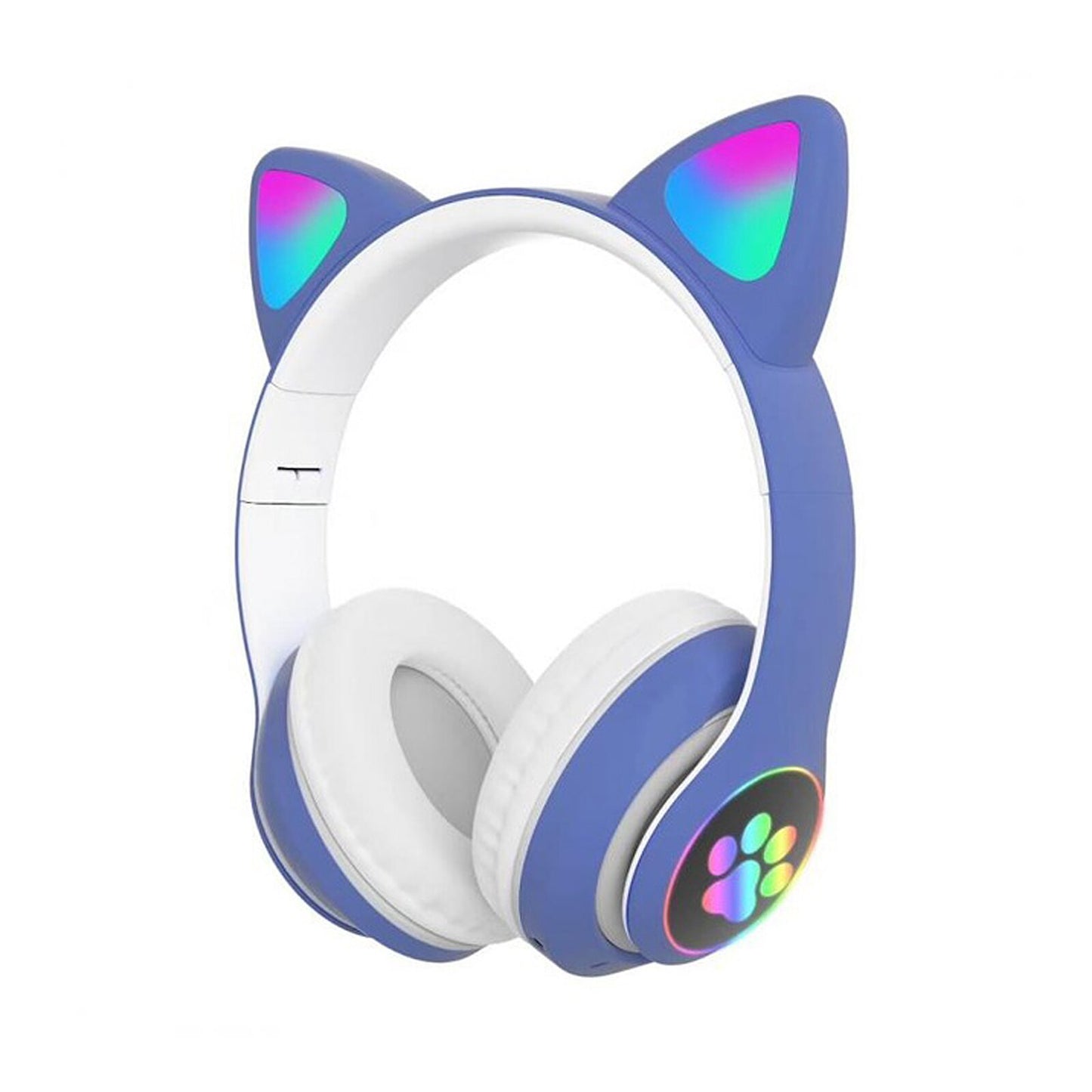 Over Ear Music Headset with Glowing Cat Ear Design