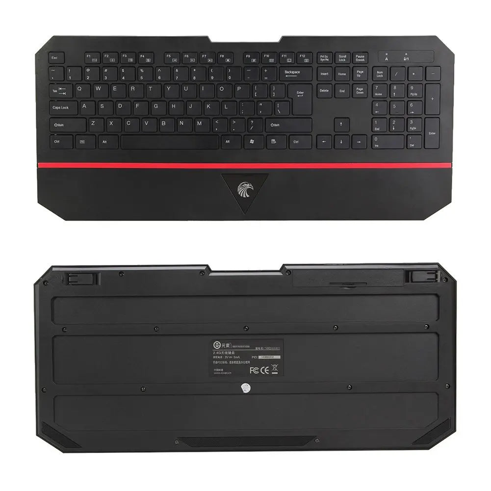 Ergonomic 2.4GHz Ultra-Thin Multimedia Wireless Keyboard and Mouse