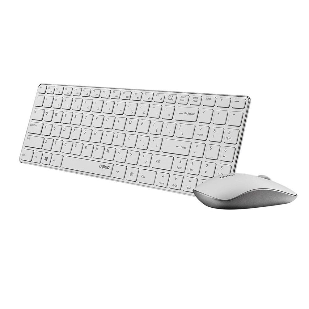 Ultra Thin Metal Wireless Keyboard And Mouse Combo For PC