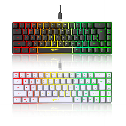 60% Mini 68 Key Mechanical Gaming Keyboard - RGB Backlit
