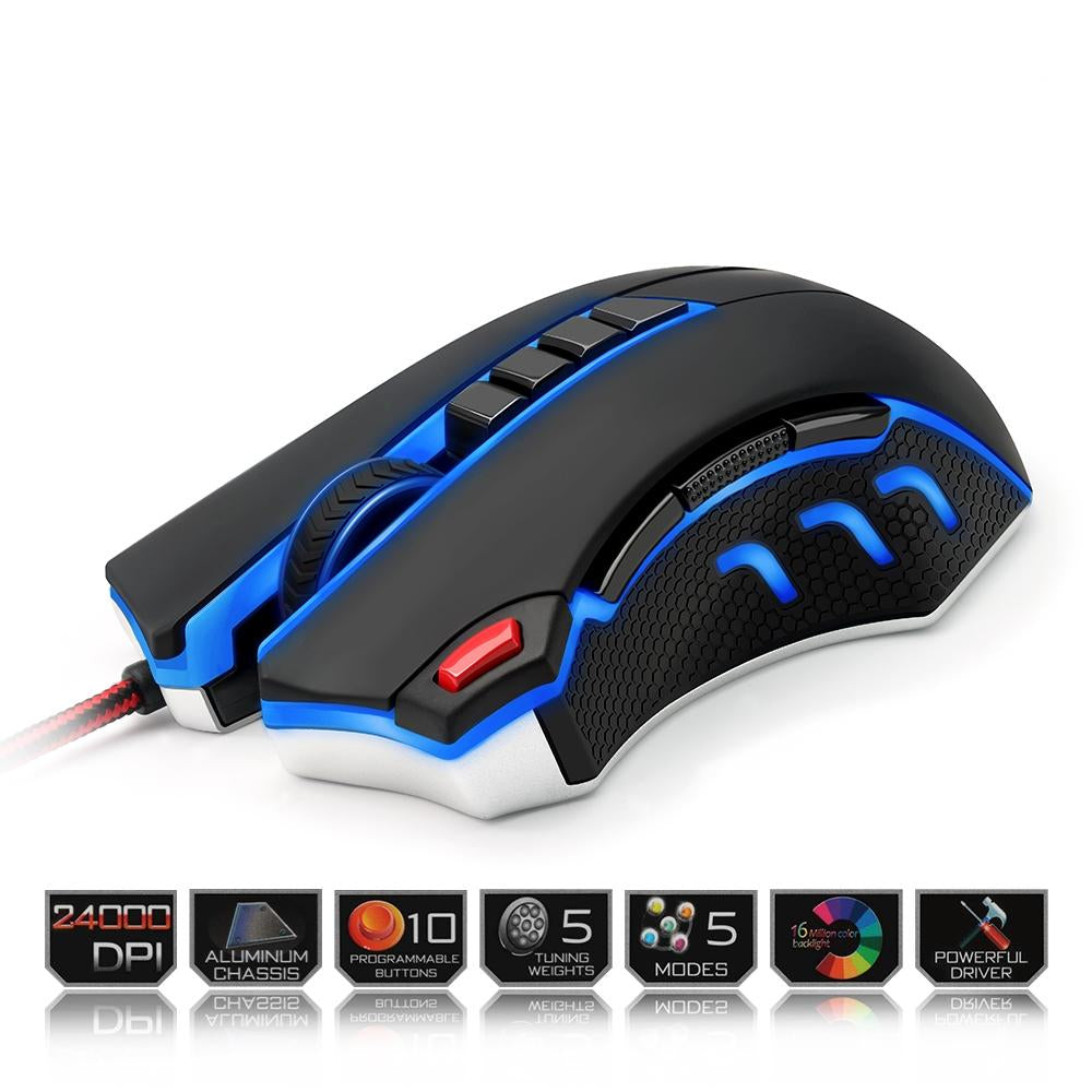 High-Precision 24000 DPI Gaming Mouse with Programmable Buttons