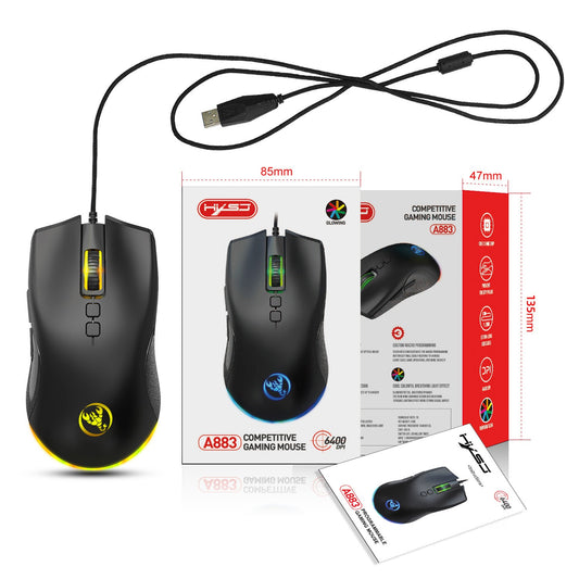Esports Colorful Luminous Wired Mouse