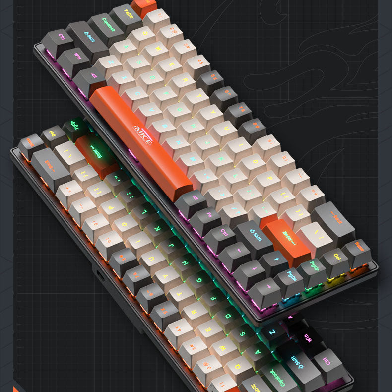 Mechanical Keyboard TYPE-C USB Wired - Green, Red, Tea, Black Axis