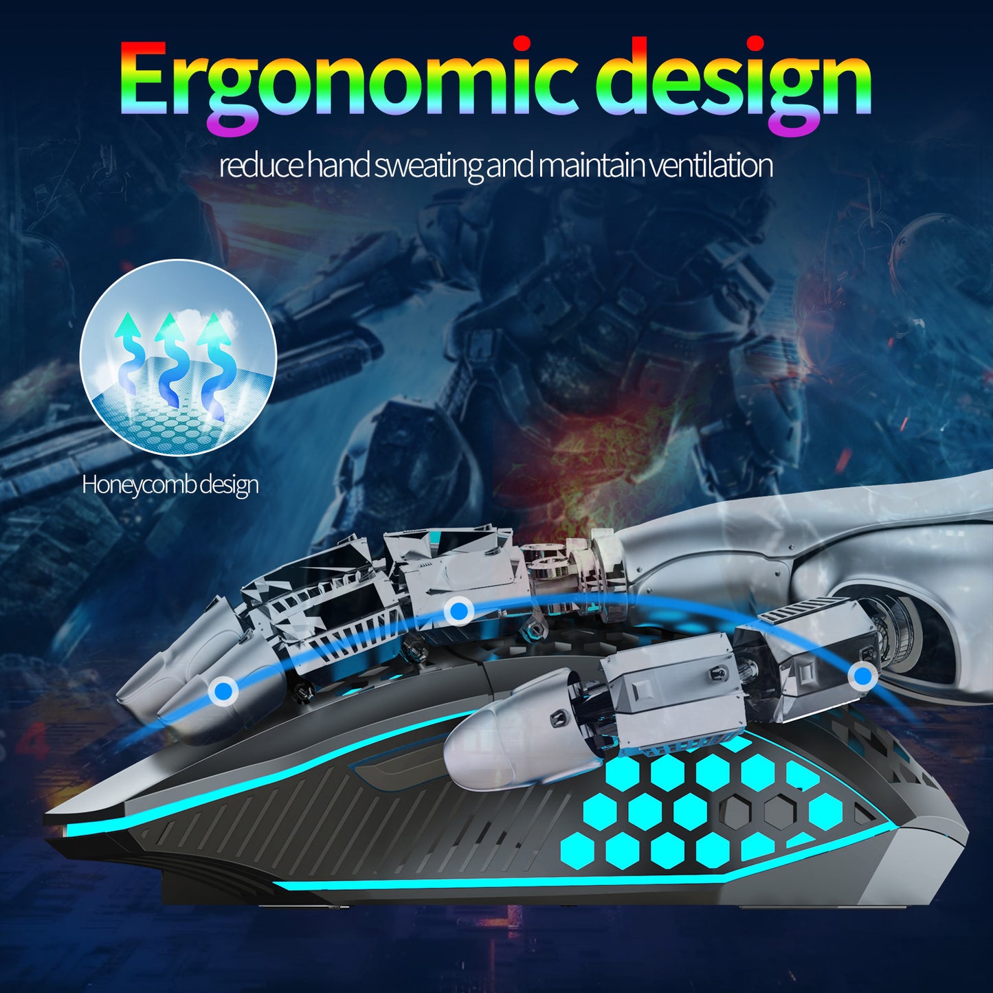 Lightweight Hollow Hole Mouse - Wireless Gaming Mouse