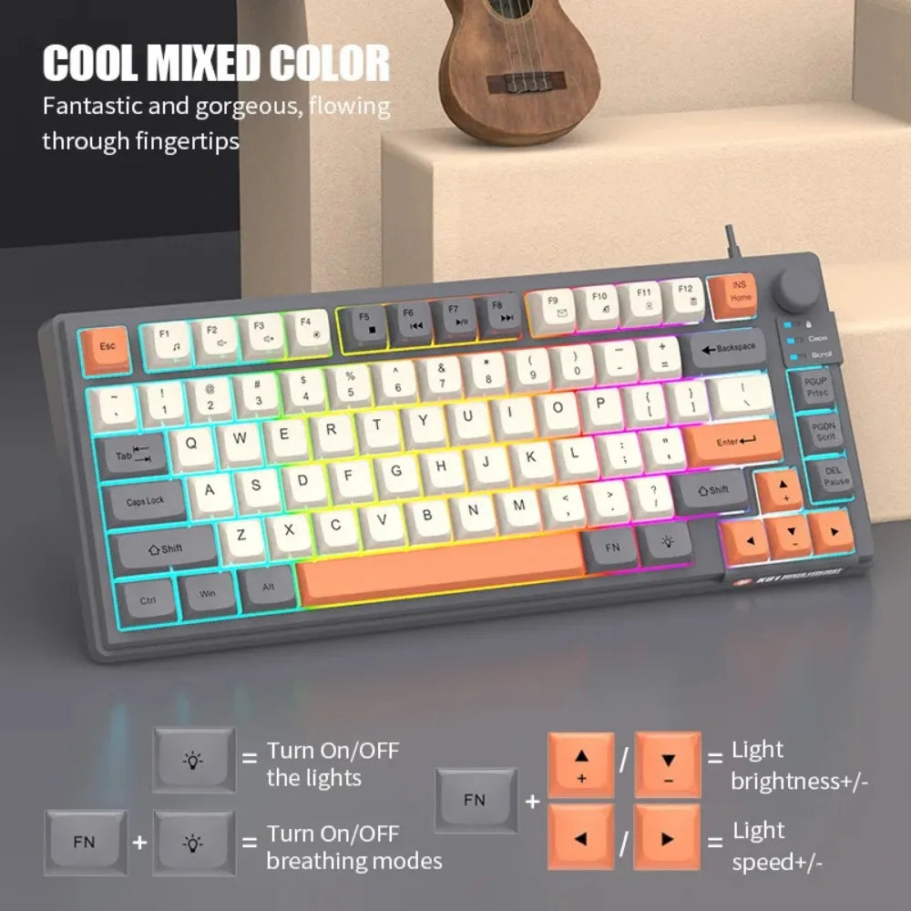 Gaming Wired Keyboard MDA Ball Cap - Illuminated