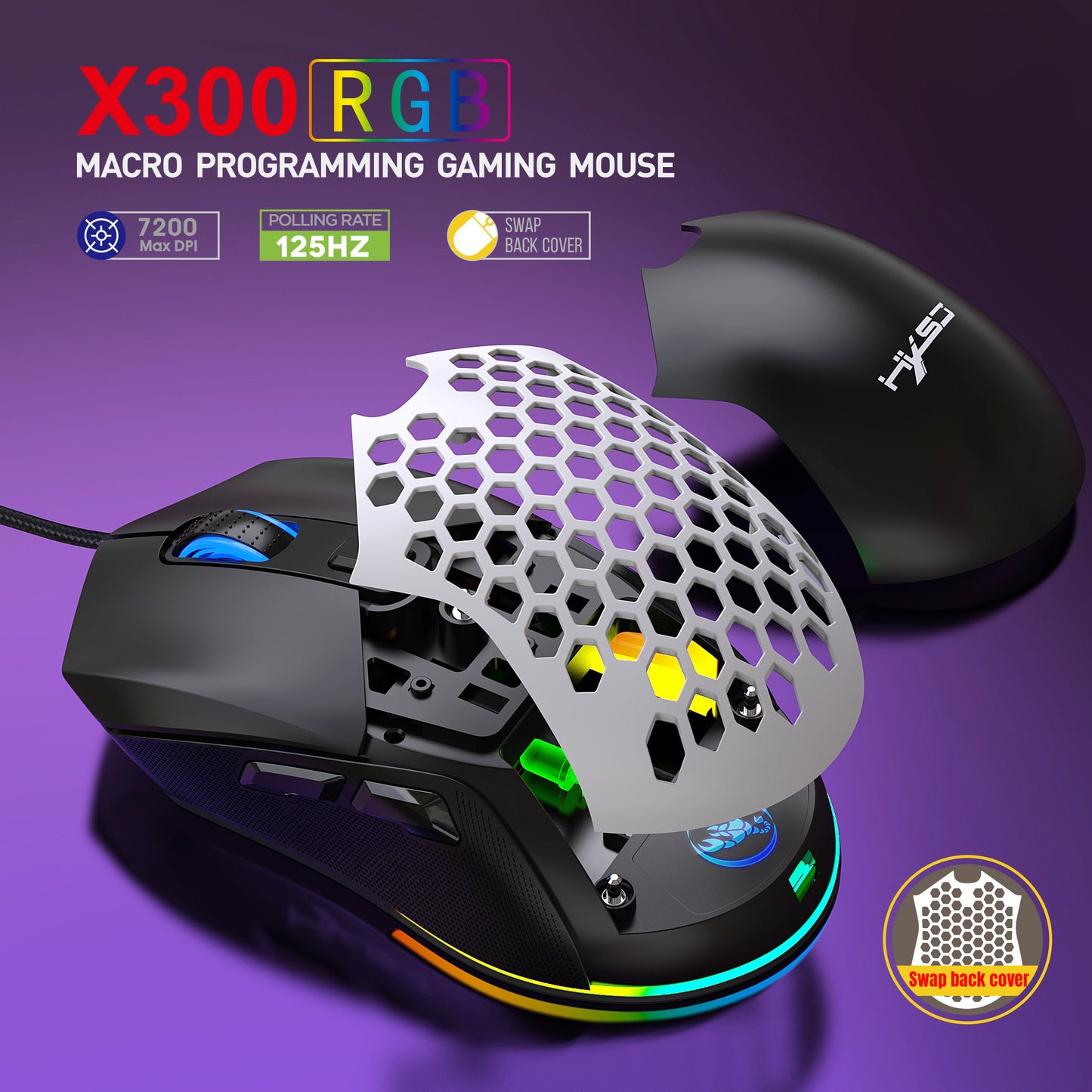 Wired RGB Backlit Gaming Mouse