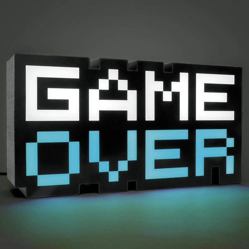 GAME OVER Sign Voice Control Game Icon Light