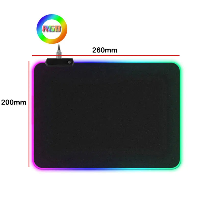 LED Light Gaming Mouse Pad RGBk