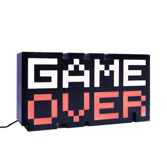 GAME OVER Sign Voice Control Game Icon Light