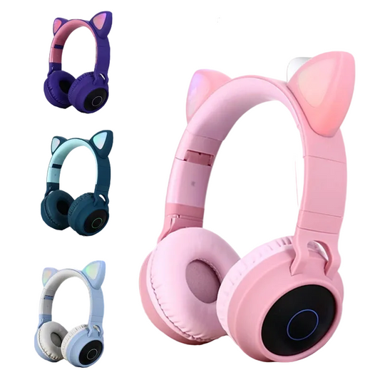 LED Cat Ear Noise Cancelling Headphones