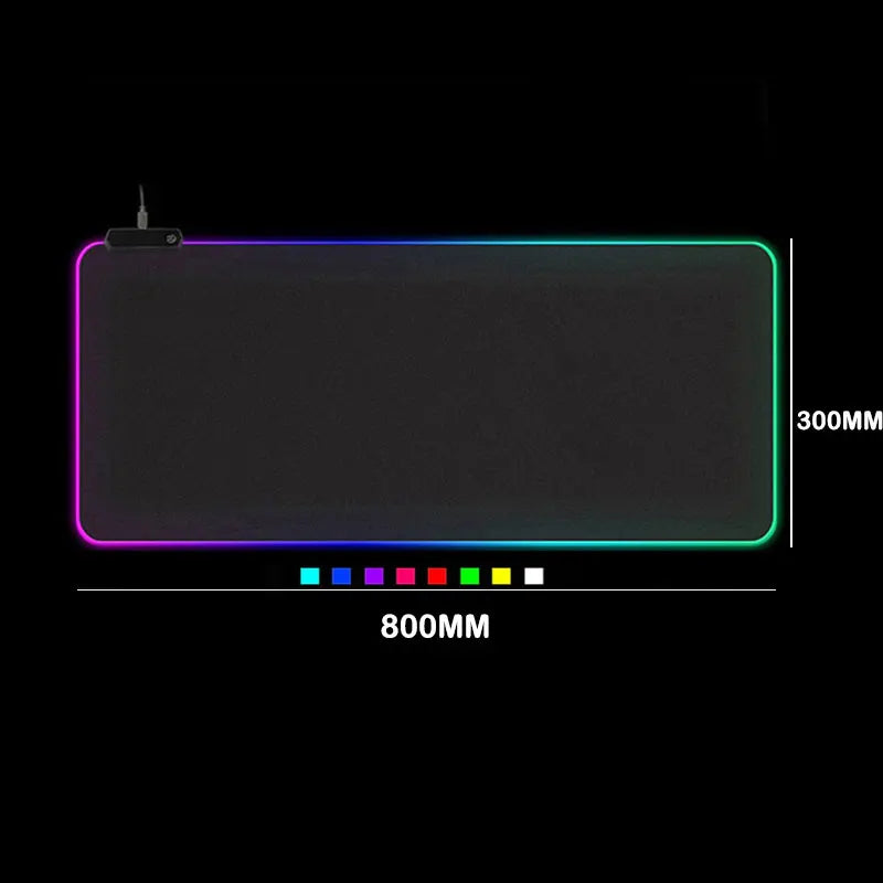 LED Light Gaming Mouse Pad RGBk
