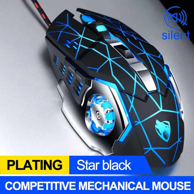 Pro Gamer Gaming Mouse - Adjustable Wired Optical 3200DPI