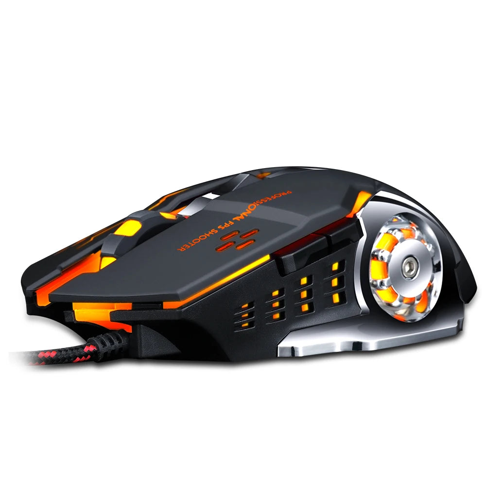 Pro Gamer Gaming Mouse - Adjustable Wired Optical 3200DPI