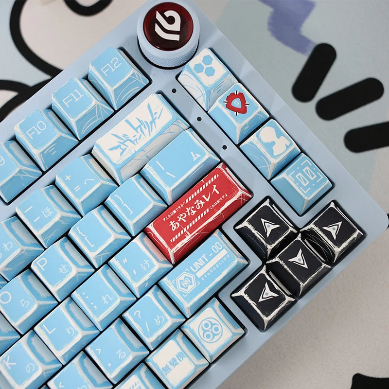Manga Printed Keycaps Set 137 Keys Cherry Profile Custom Mechanical Keyboard