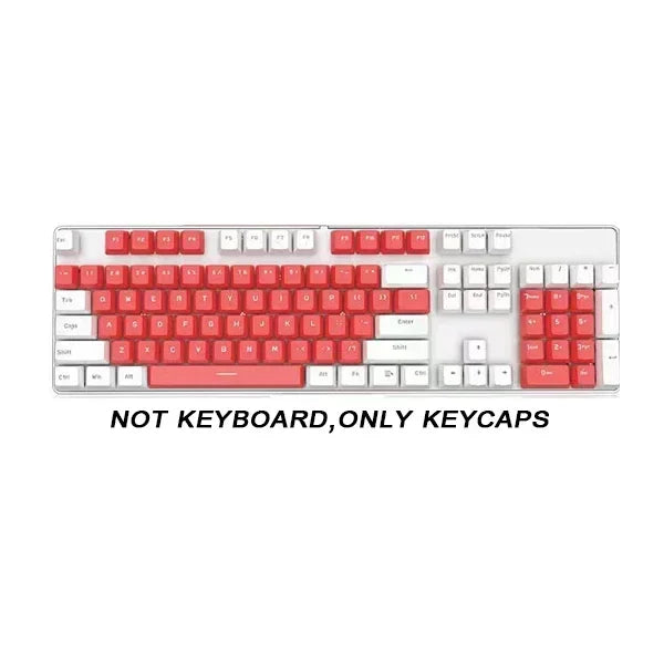Rainbow Keyboard Keycaps 104pcs ABS Universal Blank Keycaps for Cherry