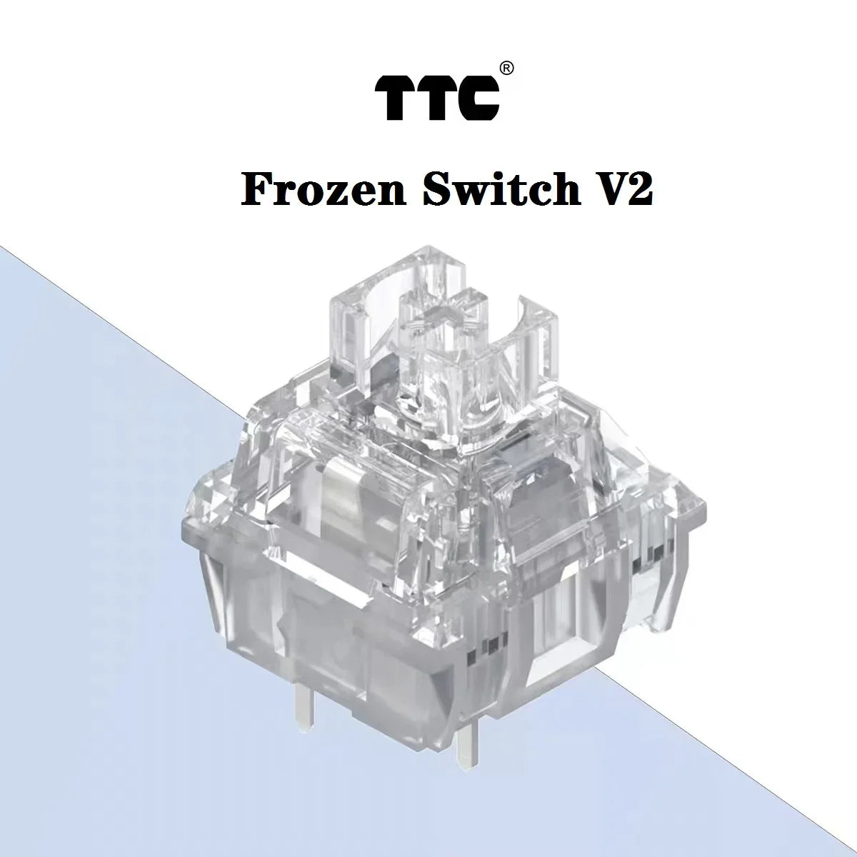 Frozen Switch V2 39g Linear Silent 3 Pin RGB Transparent Keyboard Switches