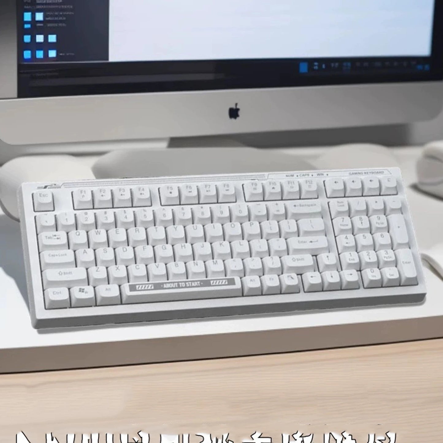 Hot Swap Mechanical Keyboard With Gasket Structure Backlit Keycaps For Esports