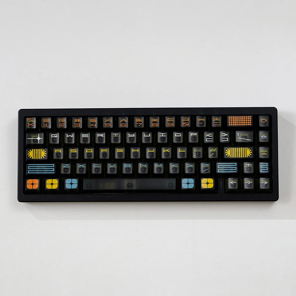 Exhibition Theme 122 Keycaps Transparent for MX Mechanical Keyboard