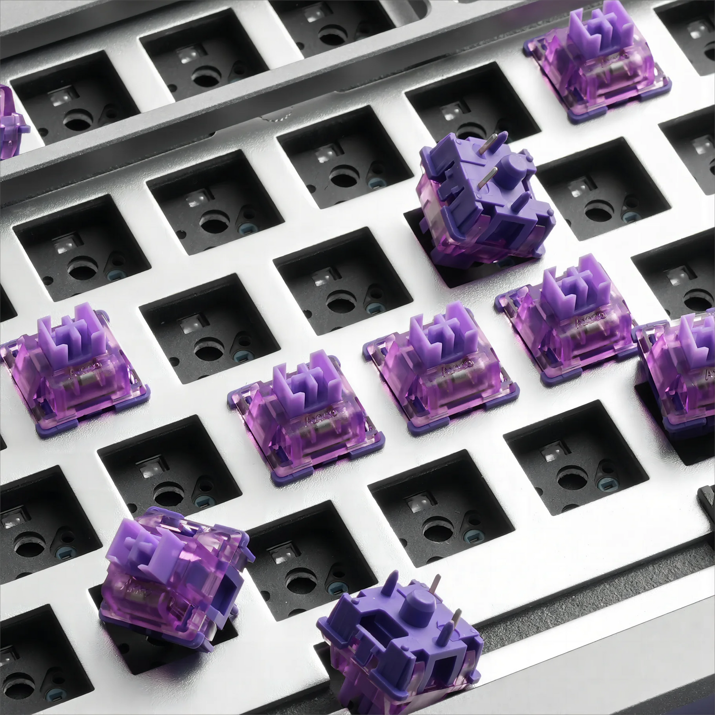 Lavender Purple 5 Pin 40gf Tactile Switches For MX Keyboard 45 Pack