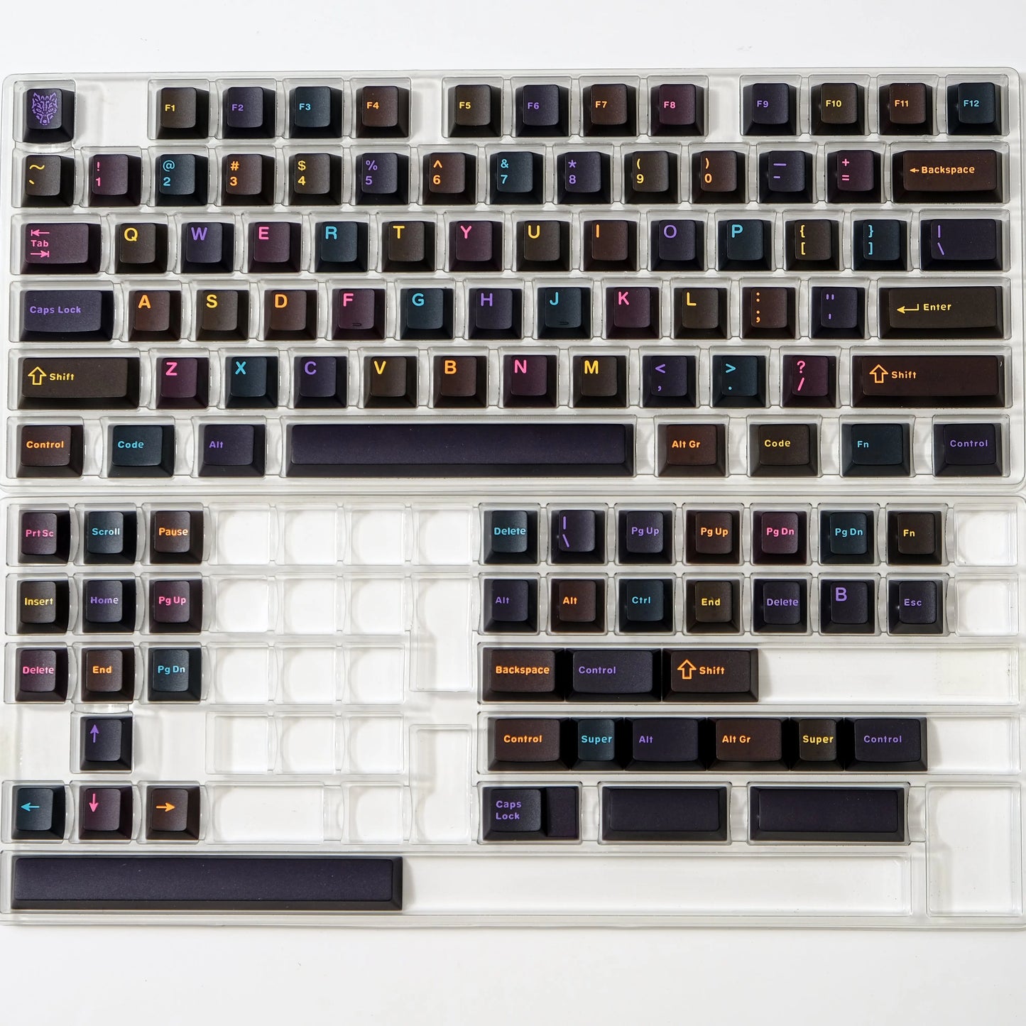 Wine Red Double Shot ABS Keycaps Cherry Profile for Gateron MX Switches